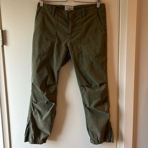 Nili Lotan cropped military twill pant, size 4